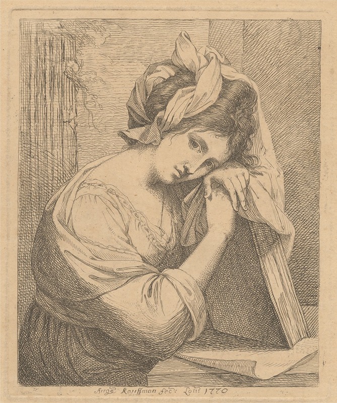 Angelica Kauffmann - Young Woman in Contemplation