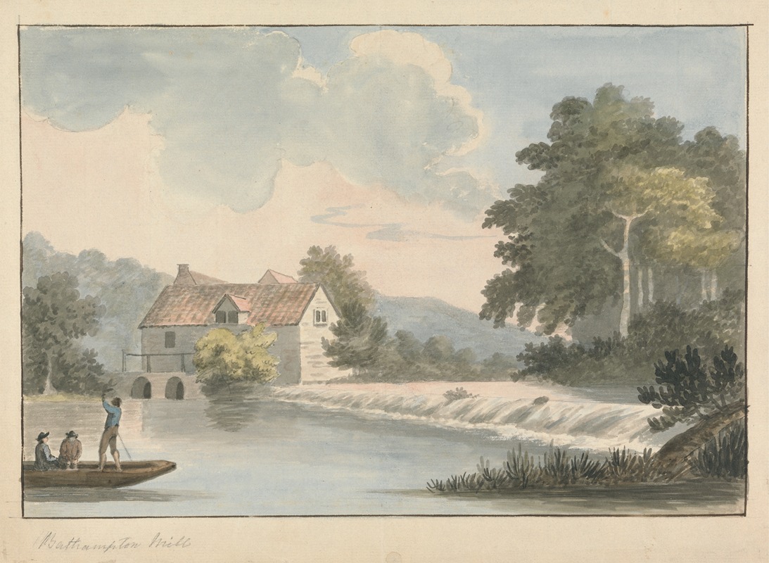 Edward Francis Burney - Bathampton Mill