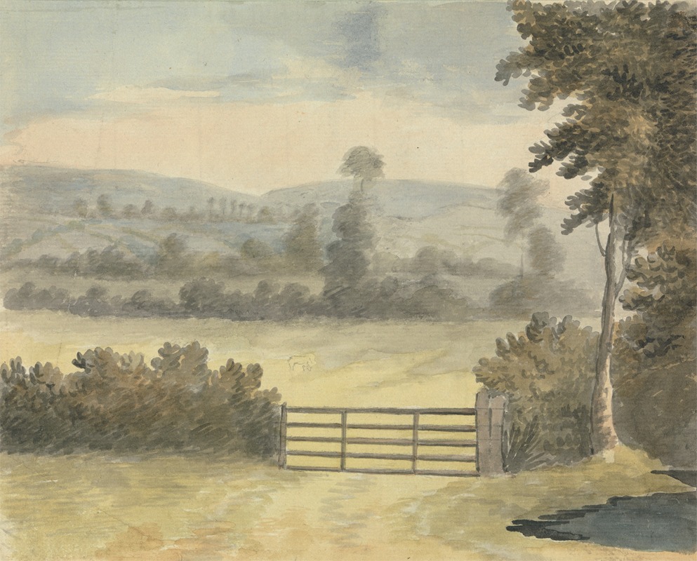 Edward Francis Burney - Landscape with Pasture Gate