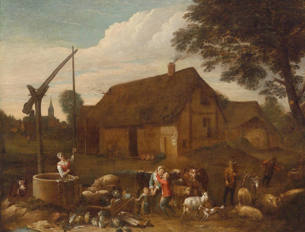 Egbert van der Poel - In a Farmyard