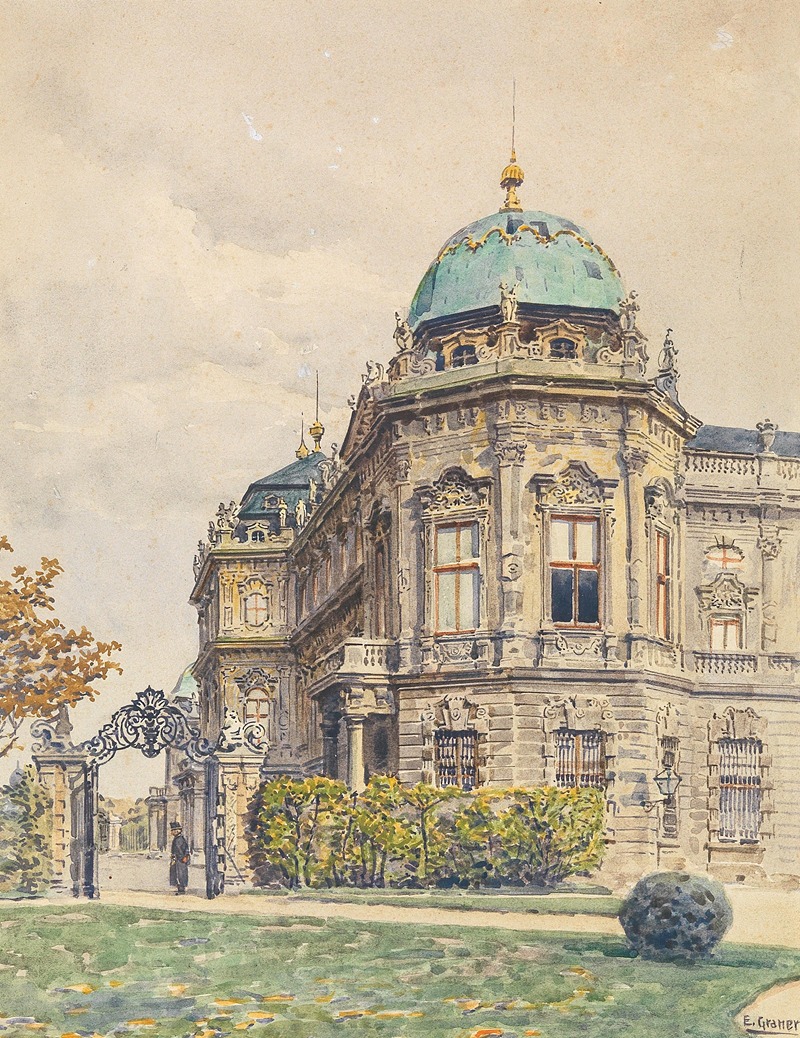 Ernst Graner - Eingang zum Oberen Belvedere