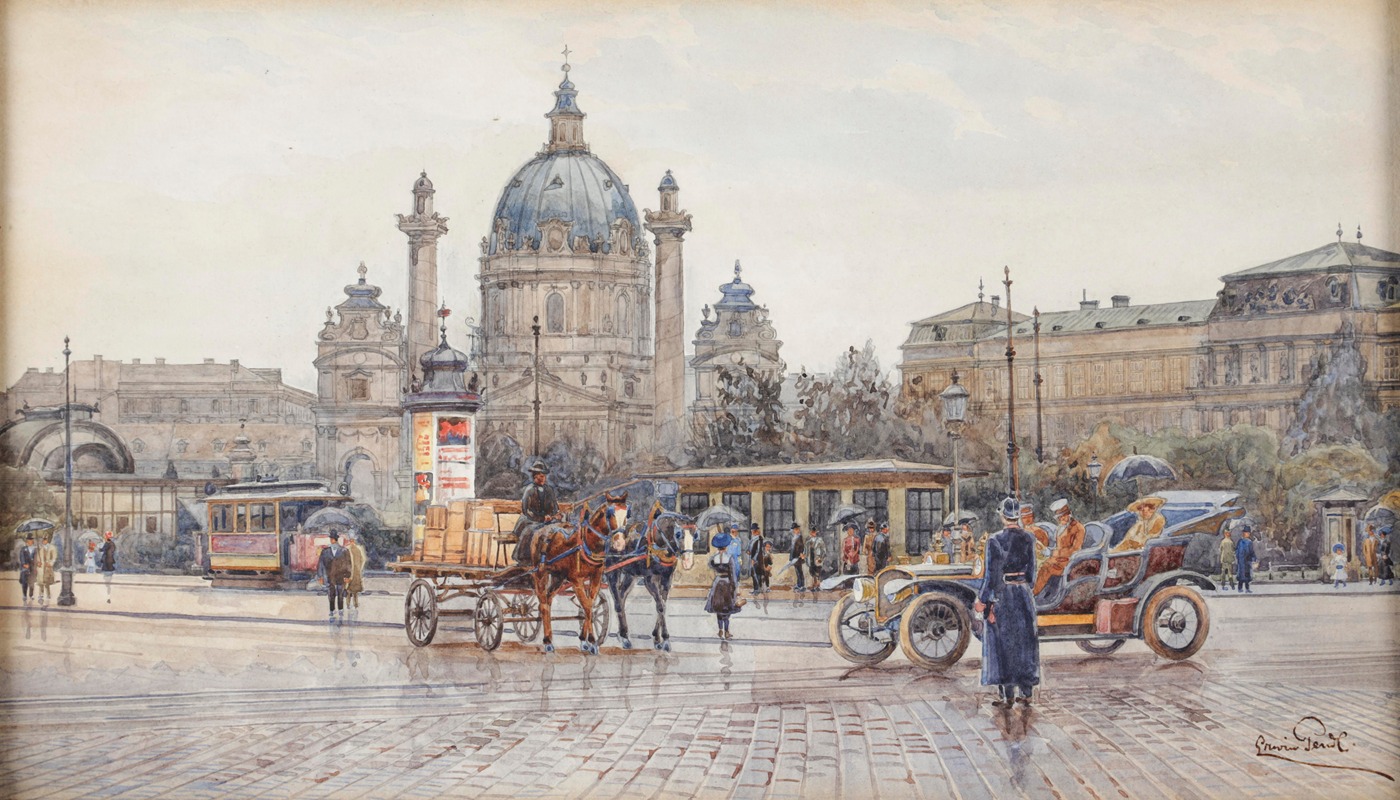 Erwin Pendl - Karlsplatz in Wien