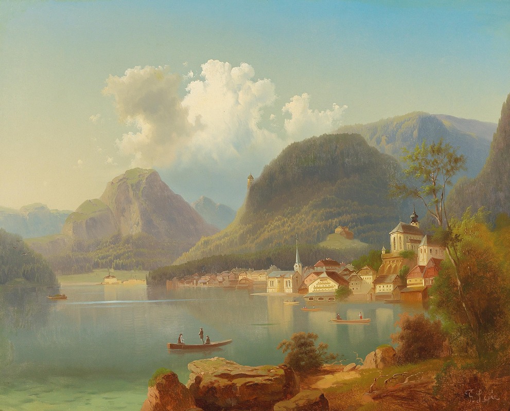 Ferdinand Lepie - View of Hallstatt