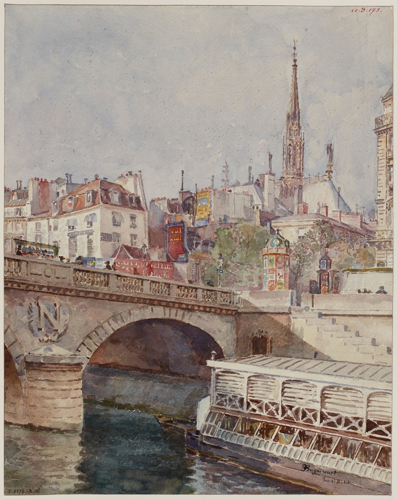 François Max Bugnicourt - Le pont Saint-Michel