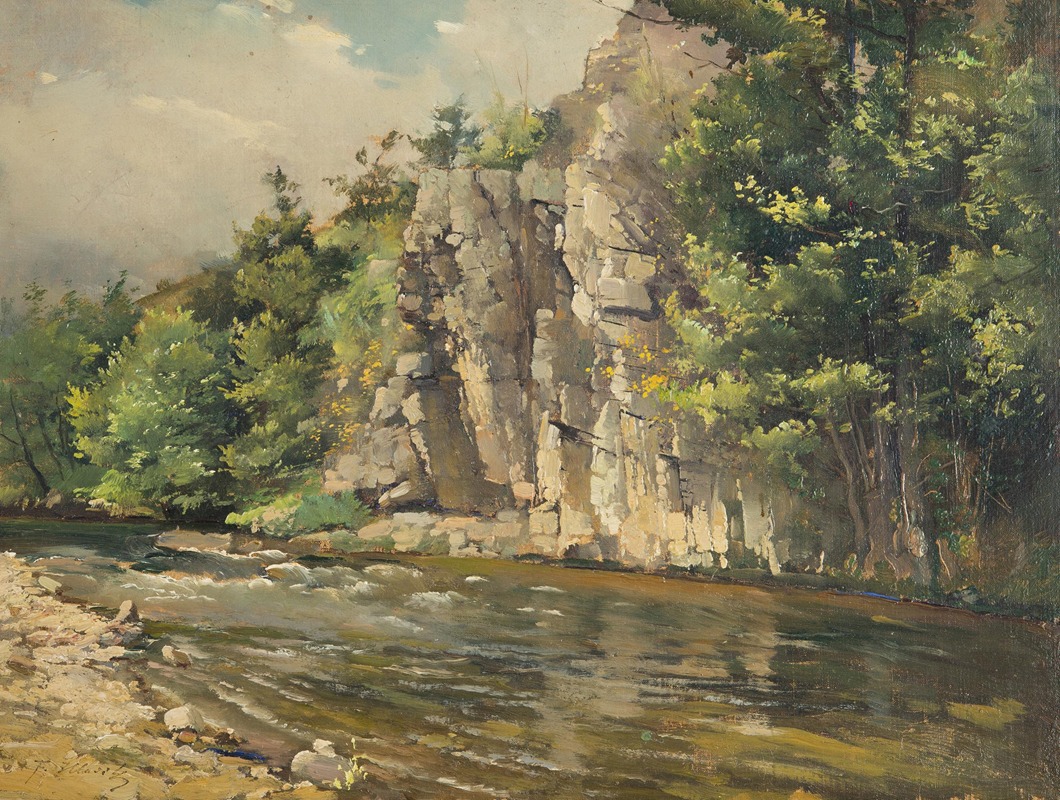 František Hladík - Rocks above the River
