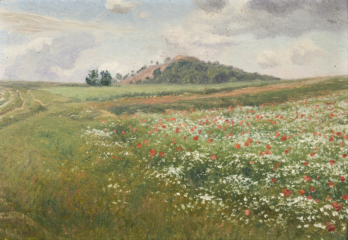 František Kaván - Fields with Wild Poppies