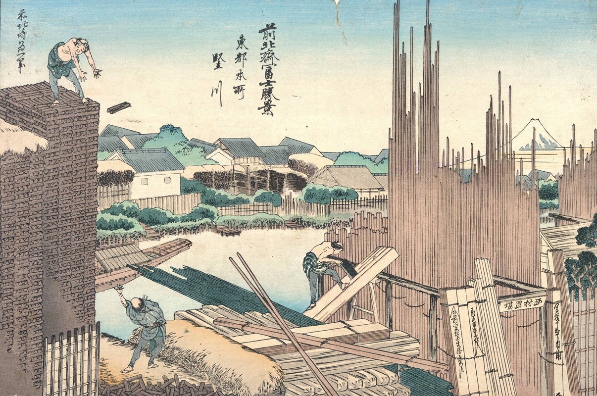 Katsushika Hokusai - Tōto honjo tatekawa