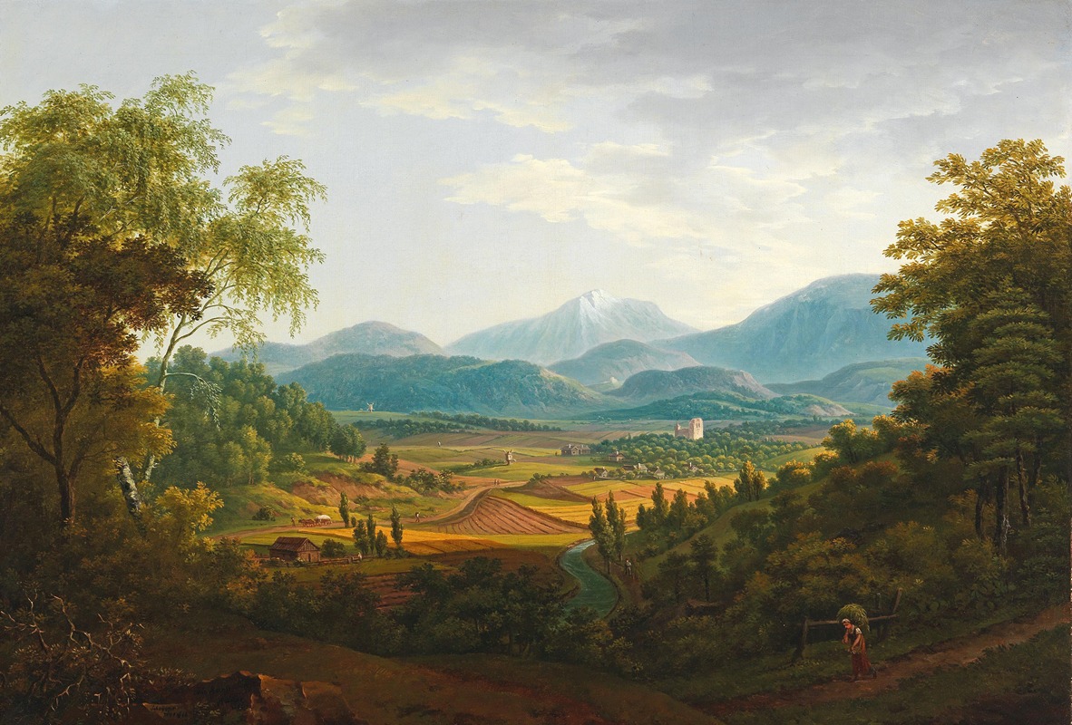 Franz Scheyerer - und Hauer Landschaft mit Karpaten