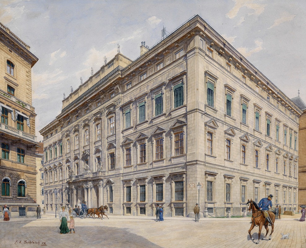 Franz Xaver Schleich - Stadtpalais Liechtenstein 1903