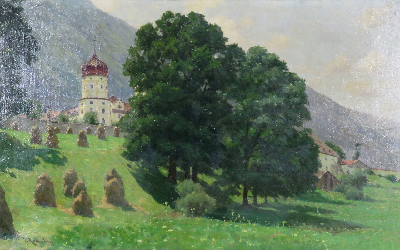 Fritz Wilhelm Rabending - Blick auf Stift Stams