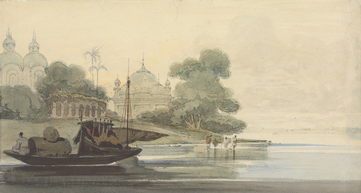 George Chinnery - A River in Ceylon
