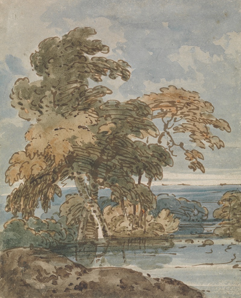 George Chinnery - Trees by a River