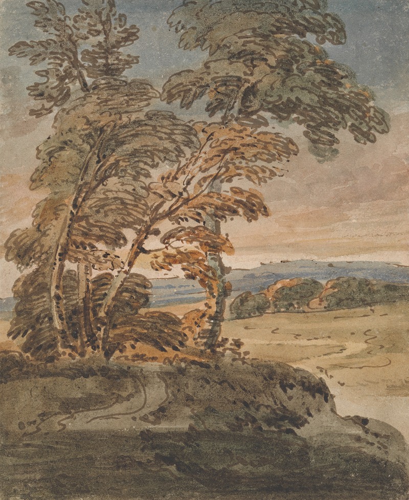 George Chinnery - Trees on a Hillside Path