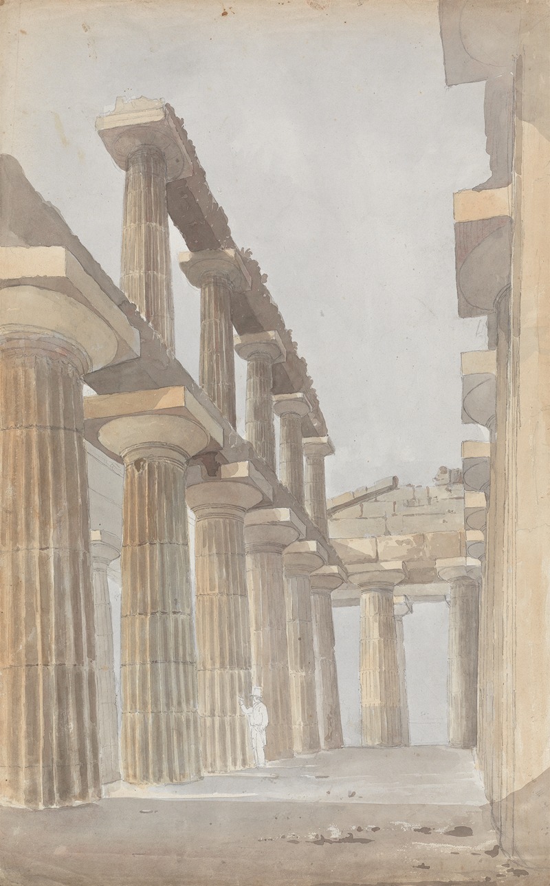 Isaac Weld - Interior of the Great Temple at Paestum