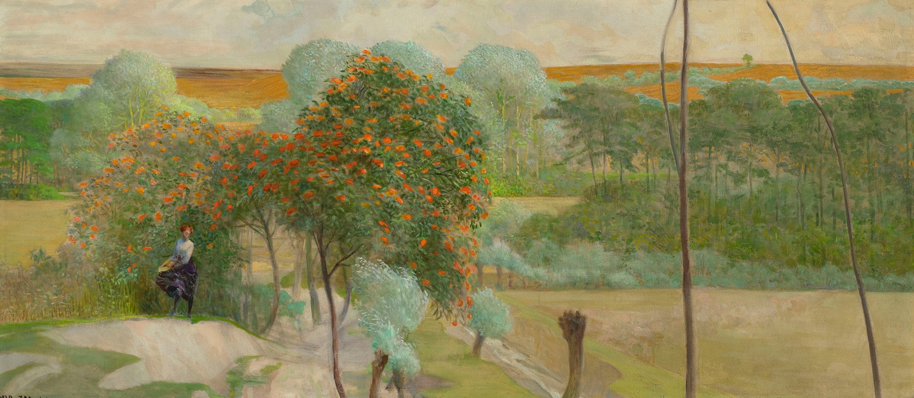 Jacek Malczewski - Landscape with rowanberry