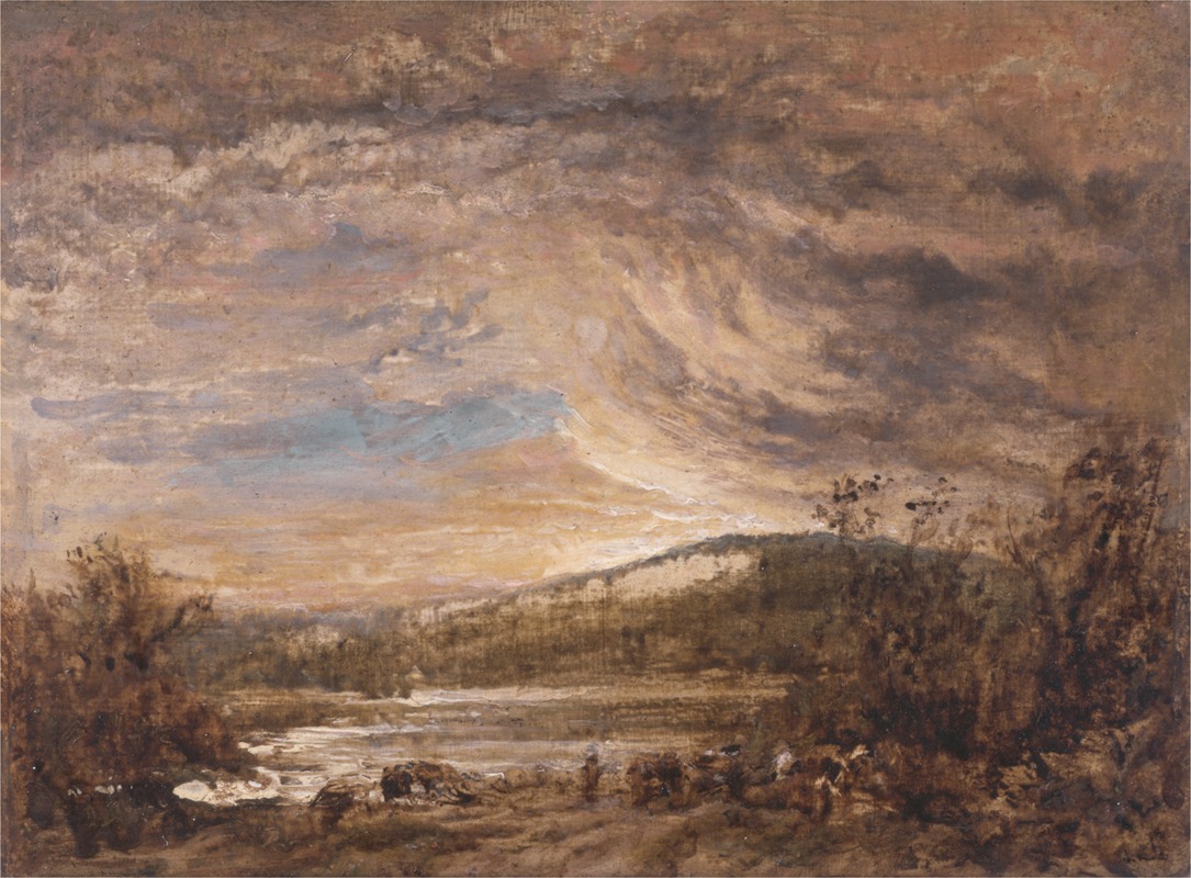 John Linnell - A River Landscape