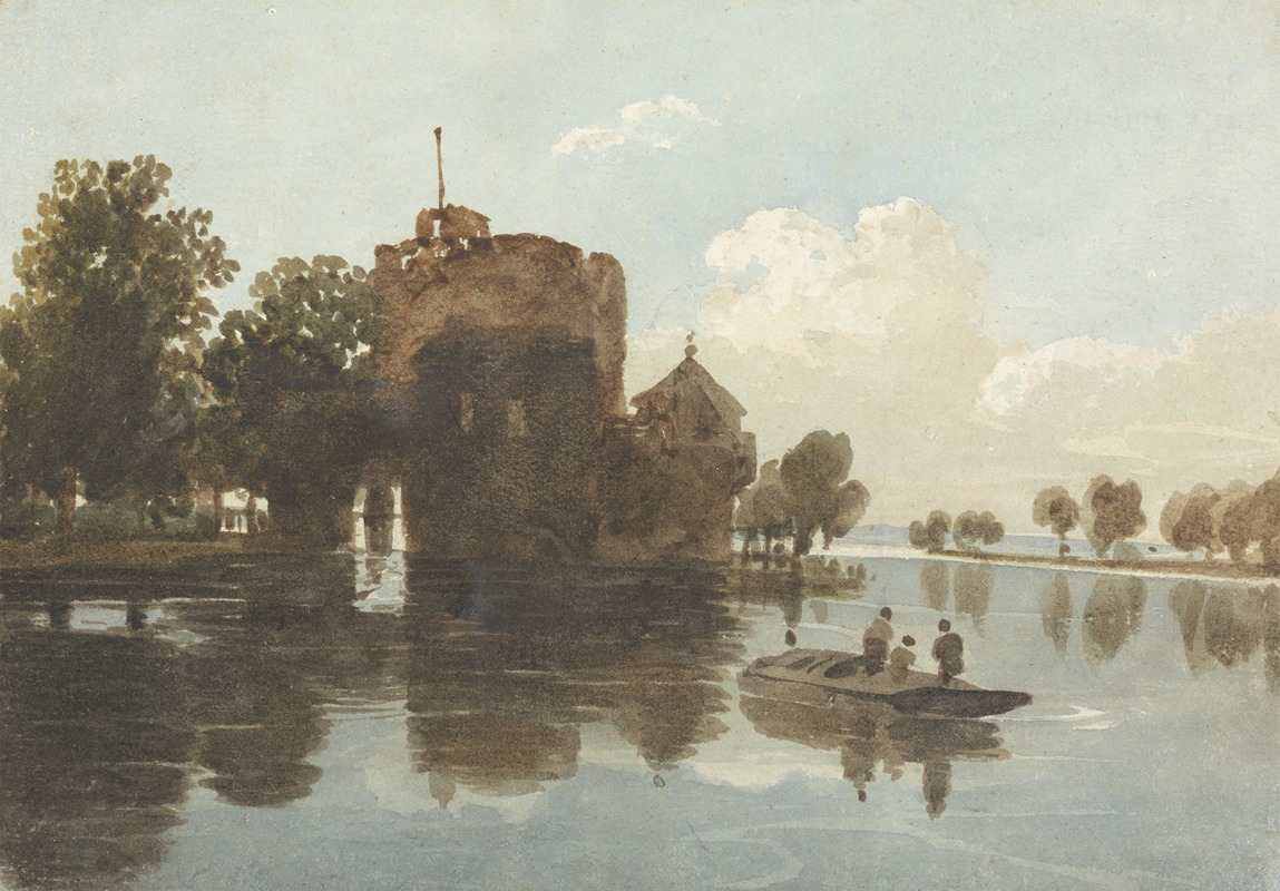John Varley - A Castle at the Waterside
