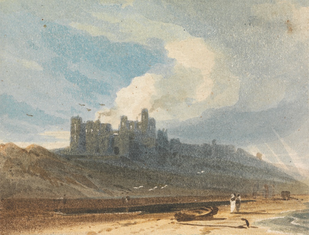 John Varley - Bamburgh Castle, Northumberland
