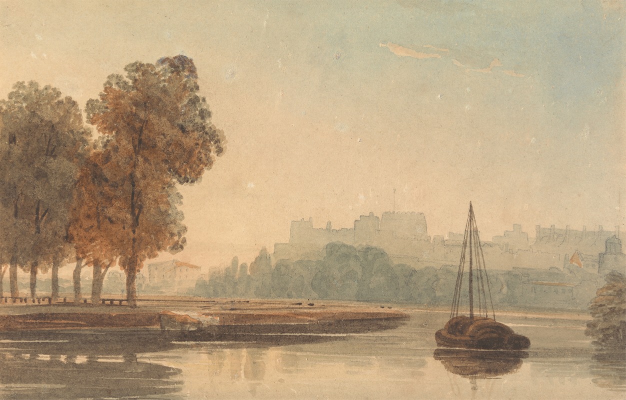 John Varley - The Thames at Windsor