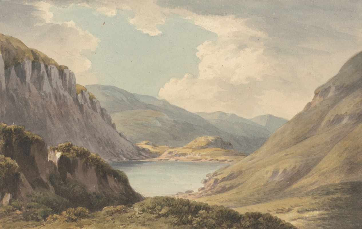 John Warwick Smith - Llyn Geirionedd not Far from Trefriew, on the River Conway, Carnarvonshire