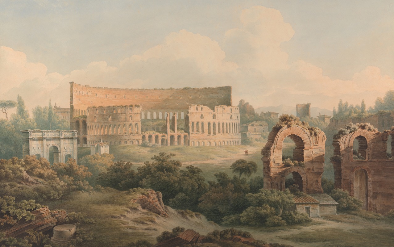 John Warwick Smith - The Colosseum, Rome