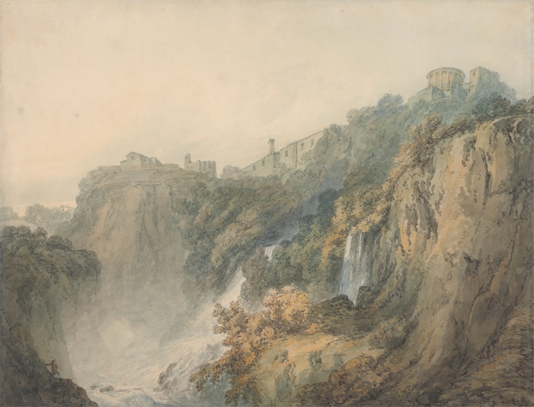 Joseph Mallord William Turner - Tivoli with the Temple of the Sybil and the Cascades