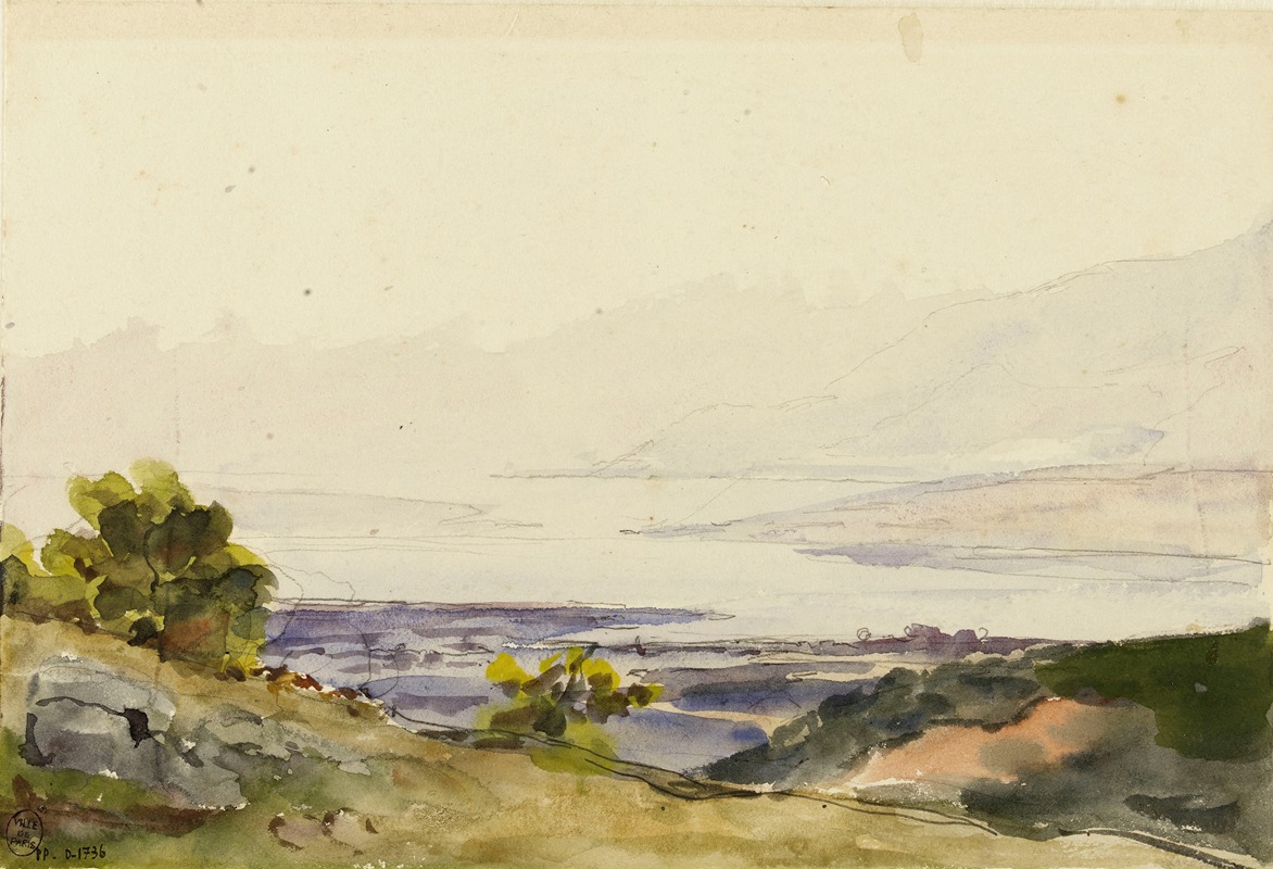 Marie Bracquemond - Paysage de Divonne (Le golfe)