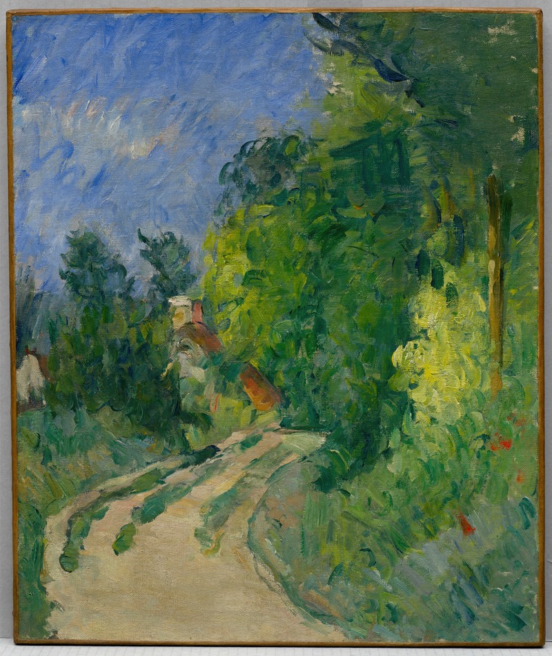 Paul Cézanne - La Route tournante en sous-bois
