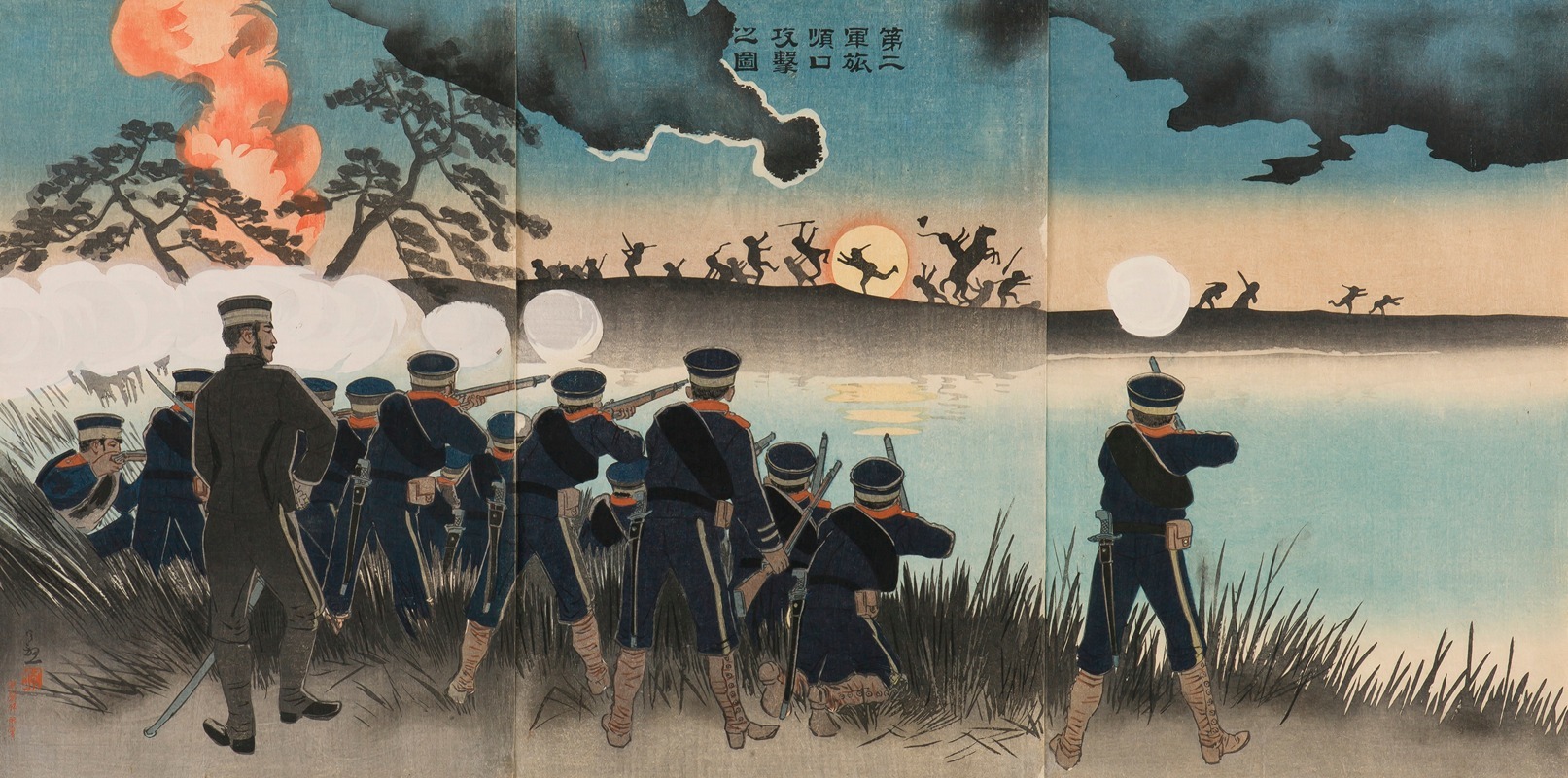 Kobayashi Kiyochika - The Second Army’s Assault on Port Arthur