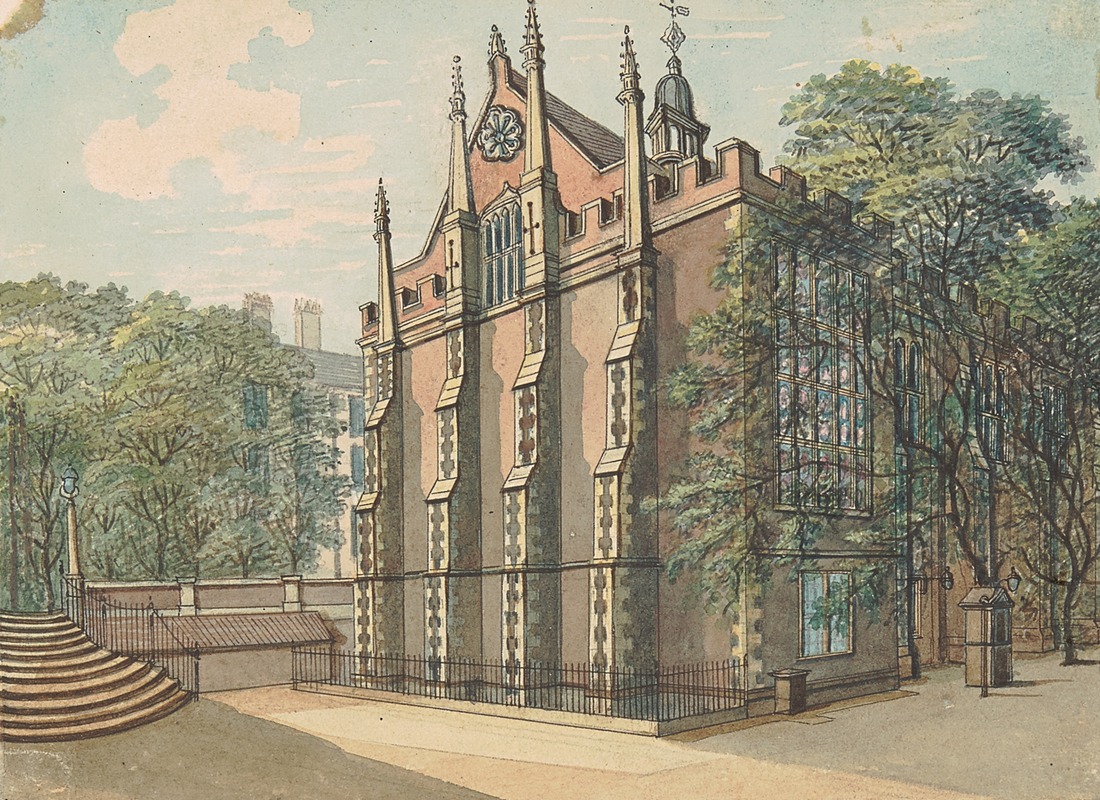 Samuel Ireland - Southwest View of Middle Temple
