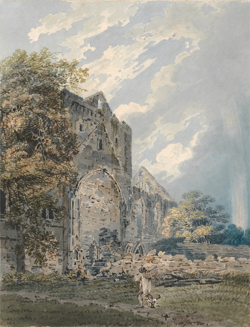Thomas Girtin - Pluscardine Abbey, Elgin
