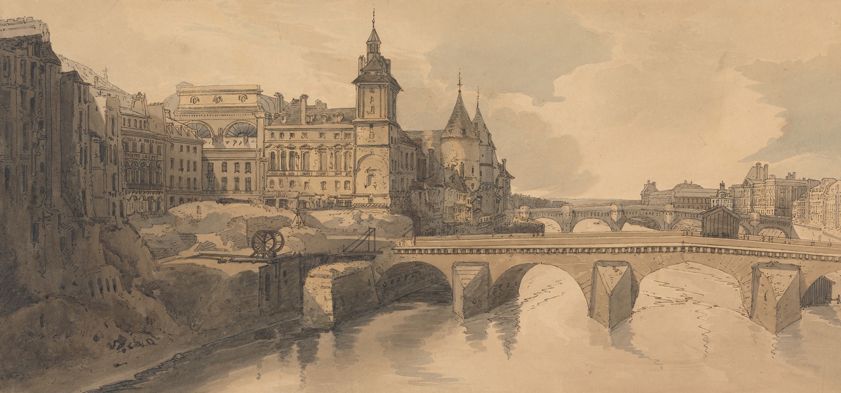 Thomas Girtin - View of Pont au Changes