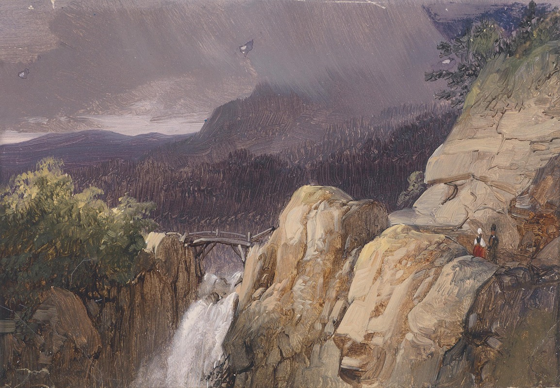 Johann (Giovanni) Varrone - Übergang über den Wasserfall