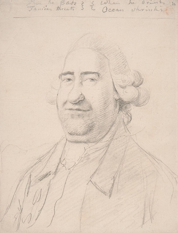 George Dance - Portrait of a Fat Man, Head and Shoulders