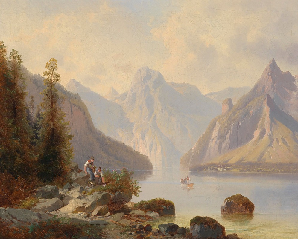 Josef Thoma - Blick auf den Königssee