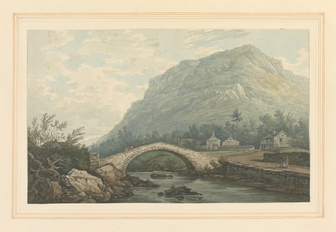 Joseph Farington - View of Bridge & Village of Rydal
