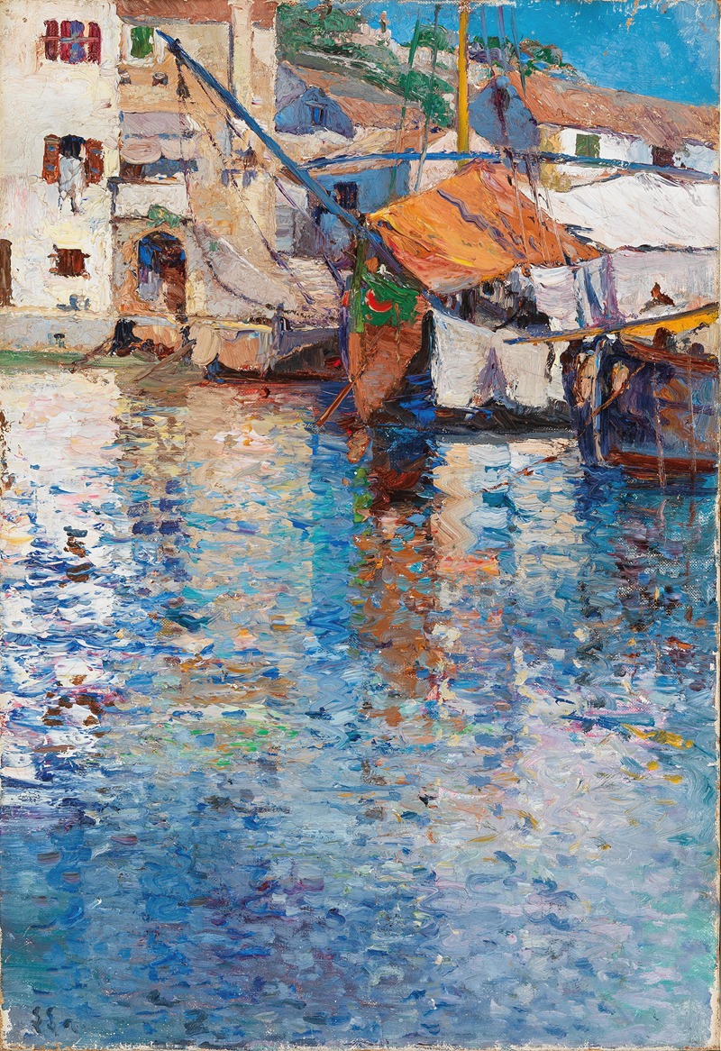 Leontine von Littrow - A Sunny Day in the Old Harbour