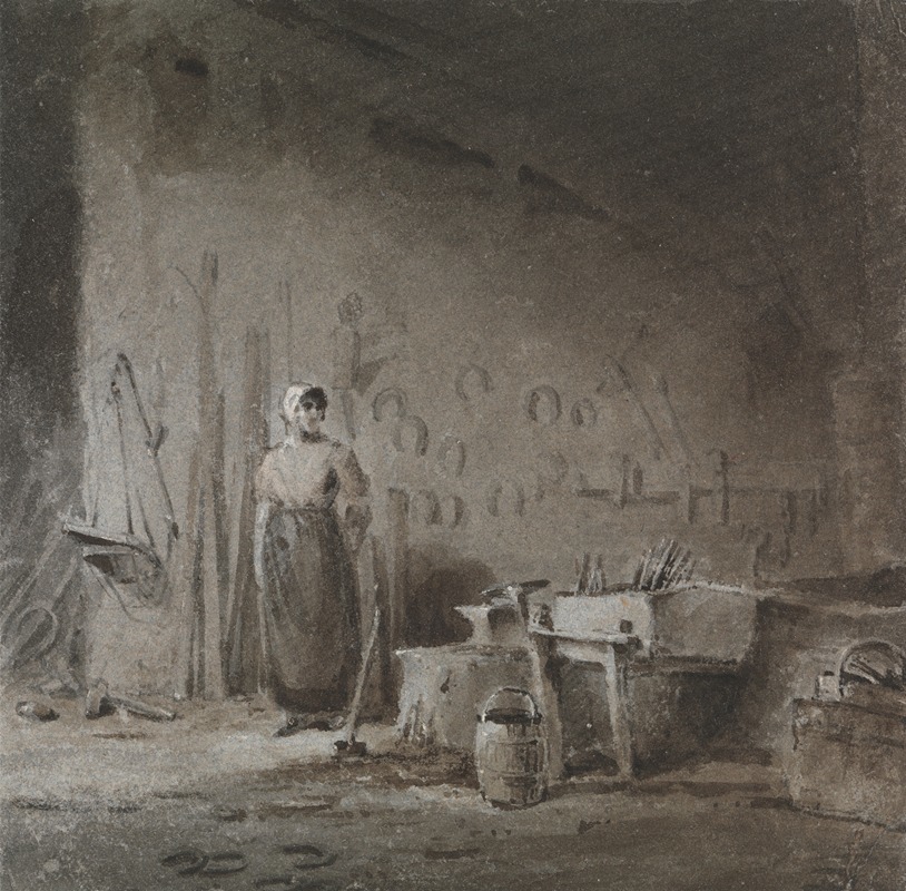 George Jones - Interior of a Blacksmith’s Forge