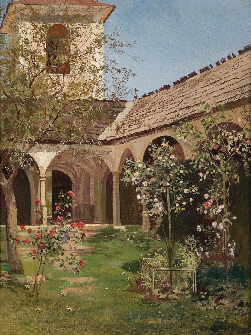 Leopold Munsch - Blühender Klostergarten