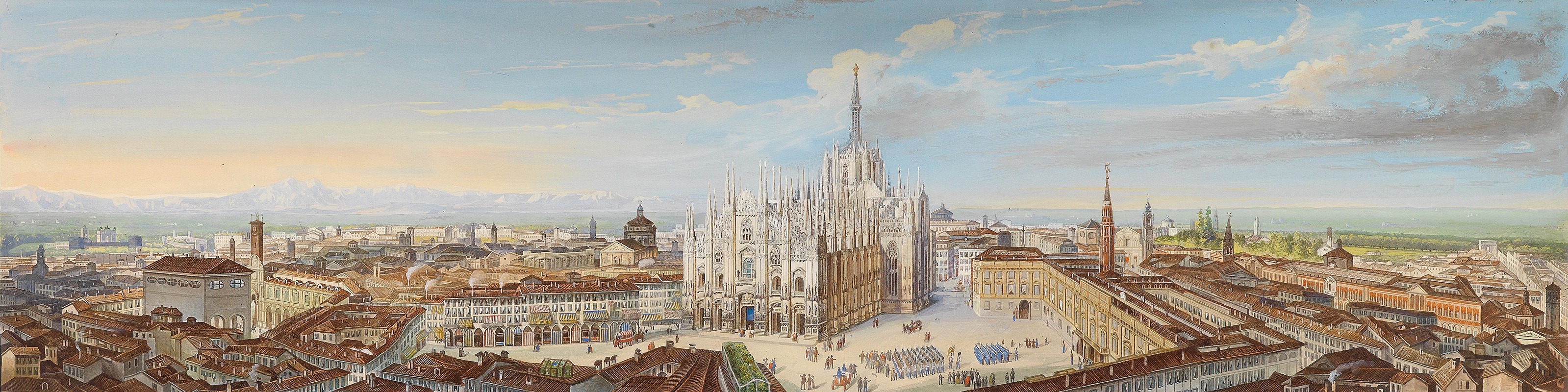 Leopoldo Calvi - Panorama von Mailand