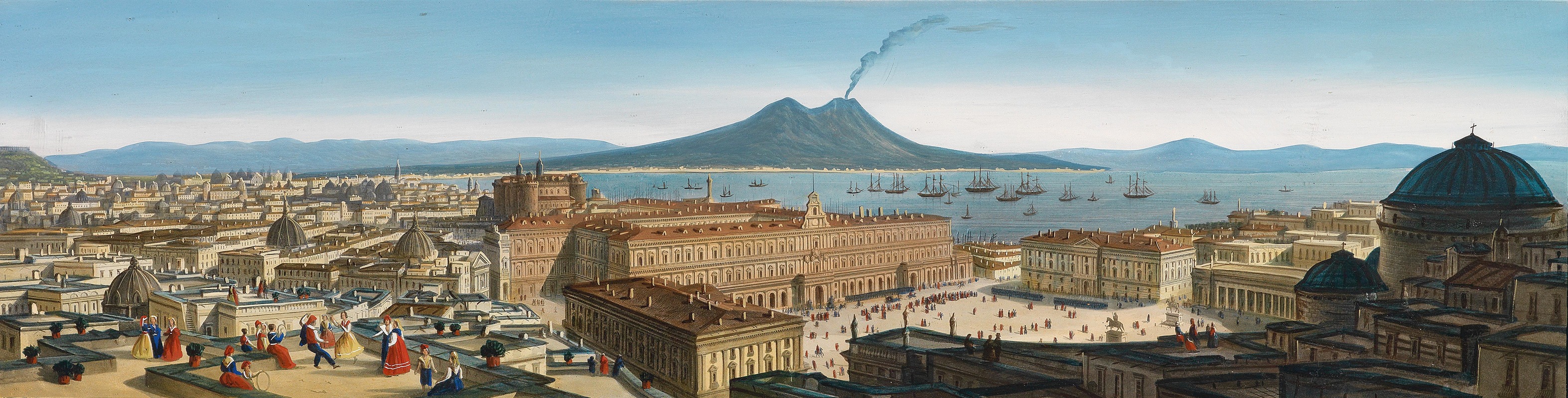 Leopoldo Calvi - Panorama von Neapel