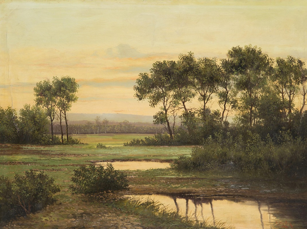 Ludvík Barták - Early Evening Landscape
