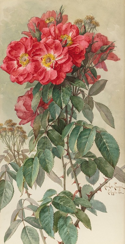 Paul de Longpre - Branches of Ragged Robin Roses