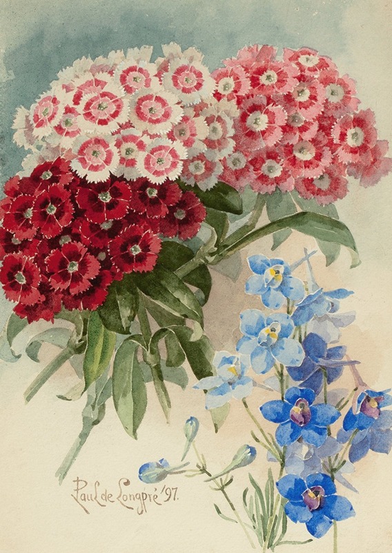 Paul de Longpre - Spring Bouquet