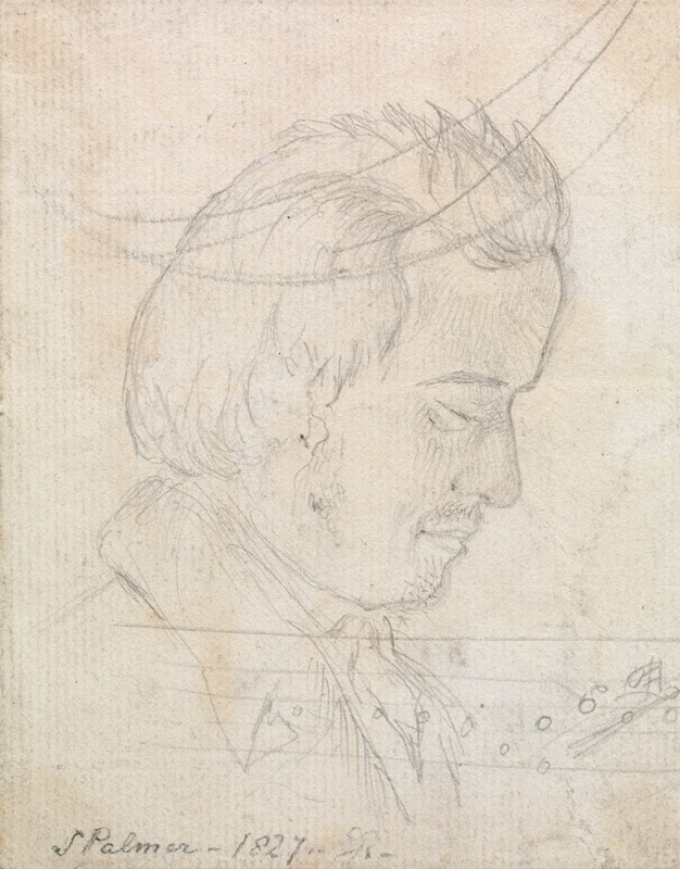 George Richmond - Portrait Head of Samuel Palmer