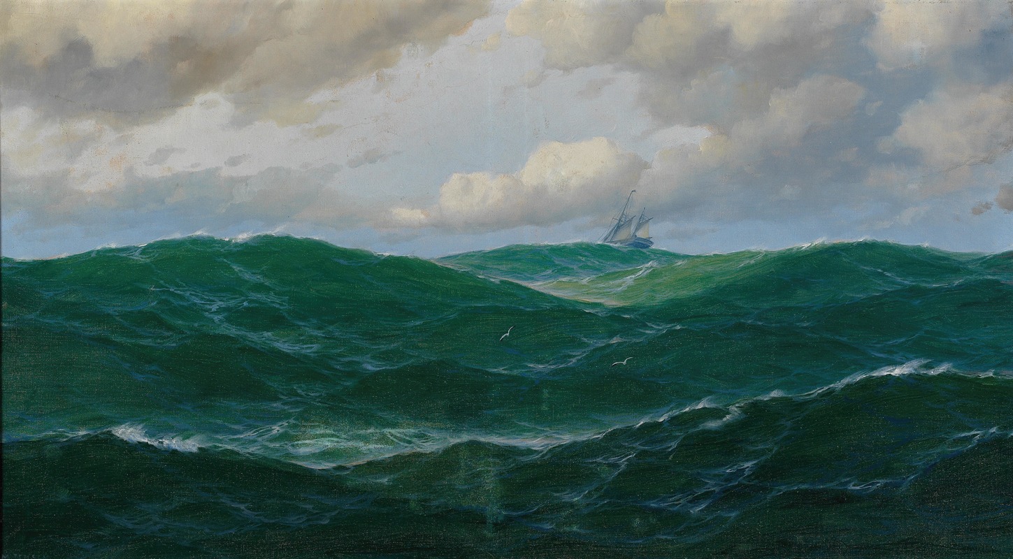 Max Jensen - Ship on Rough Seas