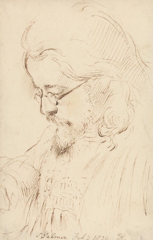 George Richmond - Portrait of Samuel Palmer, Head and Shoulders