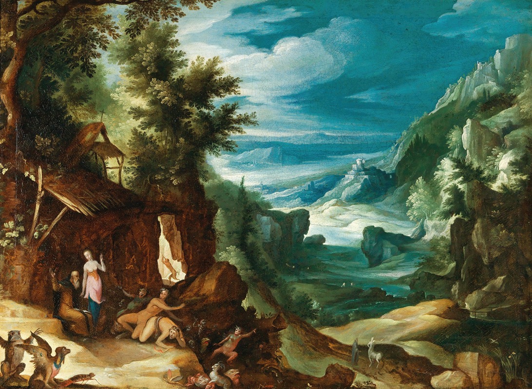 Paul Bril - Landscape with the Temptation of Saint Anthony