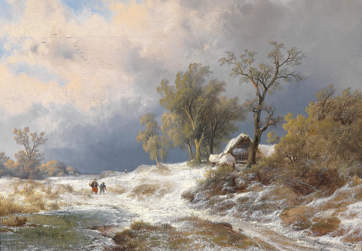 Remigius Adrianus van Haanen - Winter landscape