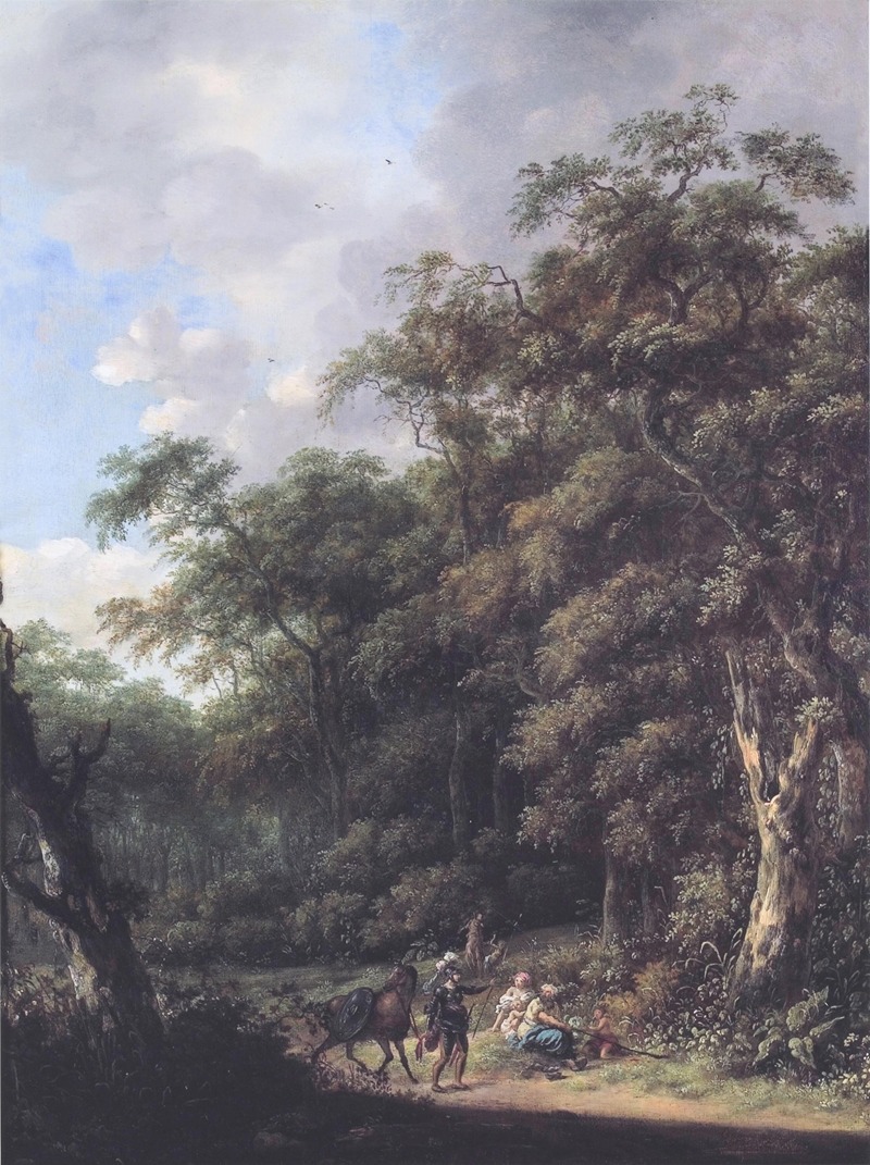 Roelof Jansz. van Vries - Boslandschap met Erminia bij de herders